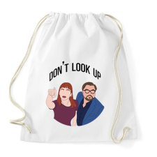 PRINTFASHION Don't look up - Sportzsák, Tornazsák - Fehér tornazsák