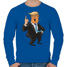 PRINTFASHION Donald Trump - Férfi pulóver - Királykék férfi pulóver, kardigán