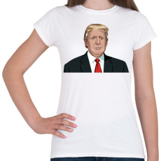 PRINTFASHION Donald Trump - Női póló - Fehér