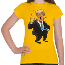PRINTFASHION Donald Trump - Női póló - Sárga női póló