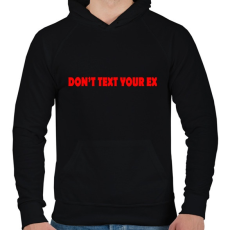 PRINTFASHION Dont... - Férfi kapucnis pulóver - Fekete