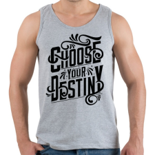 PRINTFASHION Dönts a sorsodról!  - Férfi atléta - Sport szürke atléta, trikó