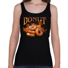 PRINTFASHION Donut - Női atléta - Fekete