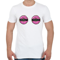 PRINTFASHION Donut Touch - Férfi póló - Fehér