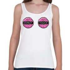 PRINTFASHION Donut Touch - Női atléta - Fehér női trikó