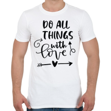 PRINTFASHION Doo all things - Férfi póló - Fehér férfi póló