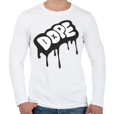 PRINTFASHION Dope logo - Férfi hosszú ujjú póló - Fehér