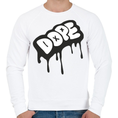 PRINTFASHION Dope logo - Férfi pulóver - Fehér