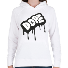 PRINTFASHION Dope logo - Női kapucnis pulóver - Fehér