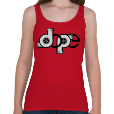 PRINTFASHION DOPE turbós logó - Női atléta - Cseresznyepiros