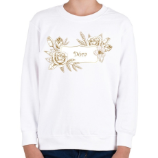 PRINTFASHION Dóra - Gyerek pulóver - Fehér