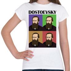 PRINTFASHION Dostoevsky  - Női póló - Fehér
