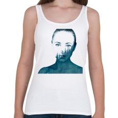 PRINTFASHION Double exposure Girl - Női atléta - Fehér