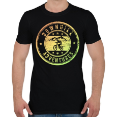 PRINTFASHION downhill adventures - Férfi póló - Fekete