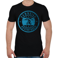 PRINTFASHION downhill adventures - Férfi póló - Fekete férfi póló