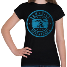 PRINTFASHION downhill adventures - Női póló - Fekete női póló