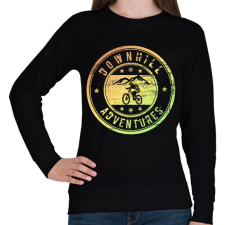 PRINTFASHION downhill adventures - Női pulóver - Fekete női pulóver, kardigán