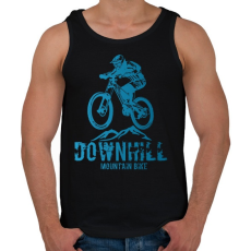 PRINTFASHION downhill - Férfi atléta - Fekete
