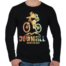 PRINTFASHION downhill - Férfi hosszú ujjú póló - Fekete férfi póló