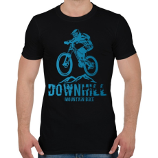 PRINTFASHION downhill - Férfi póló - Fekete