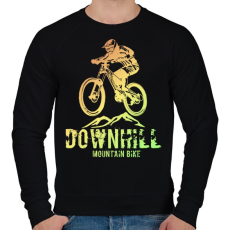 PRINTFASHION downhill - Férfi pulóver - Fekete