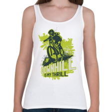 PRINTFASHION Downhill - Női atléta - Fehér női trikó