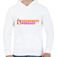 PRINTFASHION DP - Férfi kapucnis pulóver - Fehér