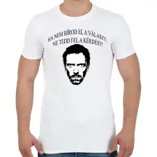 PRINTFASHION Dr- House - Férfi póló - Fehér férfi póló