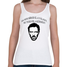 PRINTFASHION Dr- House - Női atléta - Fehér női felső