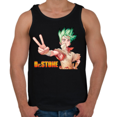 PRINTFASHION Dr. Stone  - Férfi atléta - Fekete