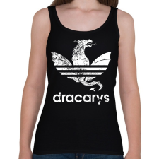PRINTFASHION dracarys fehér - Női atléta - Fekete női trikó