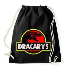 PRINTFASHION Dracarys - Sportzsák, Tornazsák - Fekete tornazsák