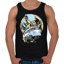 PRINTFASHION Drag VW Kombi - Férfi atléta - Fekete atléta, trikó