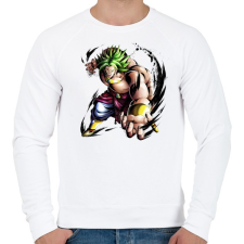 PRINTFASHION dragon ball broly - Férfi pulóver - Fehér férfi pulóver, kardigán