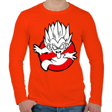 PRINTFASHION Dragon ball busters - Férfi hosszú ujjú póló - Narancs
