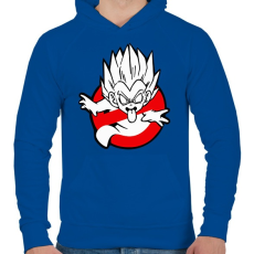 PRINTFASHION Dragon ball busters - Férfi kapucnis pulóver - Királykék