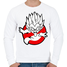 PRINTFASHION Dragon ball busters - Férfi pulóver - Fehér férfi pulóver, kardigán