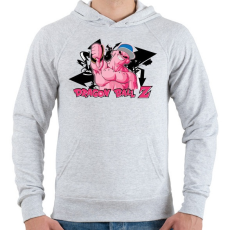 PRINTFASHION Dragon Ball DJ Buu - Férfi kapucnis pulóver - Sport szürke
