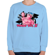 PRINTFASHION Dragon Ball DJ Buu - Gyerek pulóver - Világoskék gyerek pulóver, kardigán