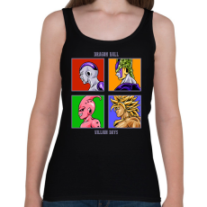 PRINTFASHION Dragon Ball ellenségek - Női atléta - Fekete