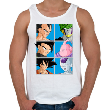 PRINTFASHION Dragon Ball - Férfi atléta - Fehér atléta, trikó