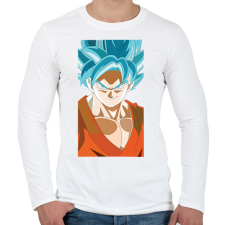PRINTFASHION Dragon Ball - Férfi hosszú ujjú póló - Fehér férfi póló