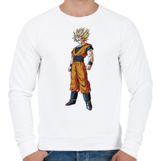 PRINTFASHION Dragon Ball - Férfi pulóver - Fehér