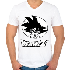 PRINTFASHION dragon-ball - Férfi V-nyakú póló - Fehér
