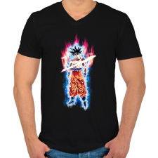 PRINTFASHION dragon ball - Férfi V-nyakú póló - Fekete férfi póló