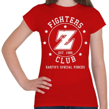PRINTFASHION Dragon Ball Fighters Z Club - Női póló - Piros női póló