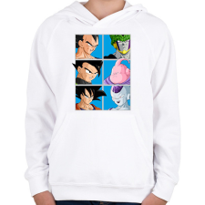 PRINTFASHION Dragon Ball - Gyerek kapucnis pulóver - Fehér gyerek pulóver, kardigán