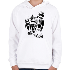 PRINTFASHION Dragon Ball - Gyerek kapucnis pulóver - Fehér gyerek pulóver, kardigán