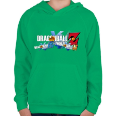 PRINTFASHION dragon ball - Gyerek kapucnis pulóver - Zöld