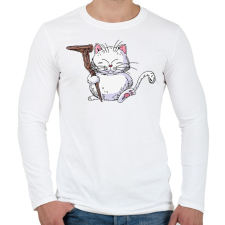 PRINTFASHION Dragon Ball karakter - Férfi hosszú ujjú póló - Fehér férfi póló